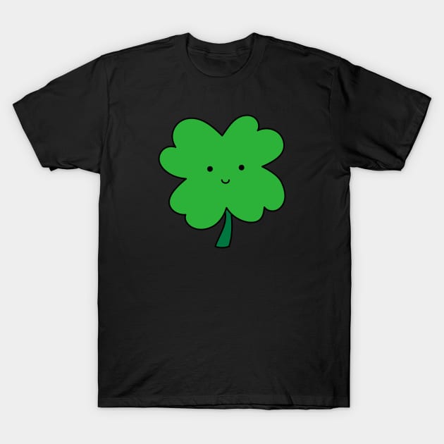 Lucky Four Leaf Clover T-Shirt by designminds1